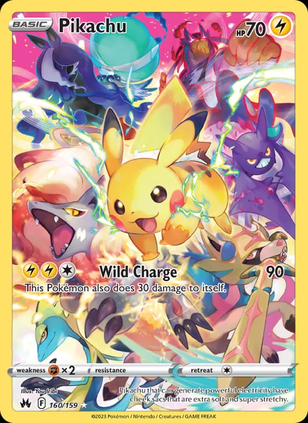 Pikachu 160/159 Crown Zenith Pokémon card