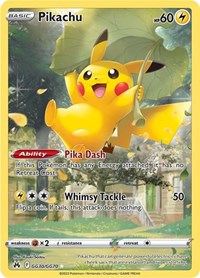 Pikachu GG30/GG70 Ultra Rare – Crown Zenith Pokémon card