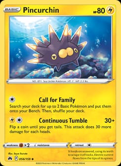 Pincurchin 056/159 Uncommon – Crown Zenith Pokémon card