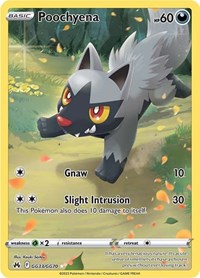 Poochyena GG33/GG70 Ultra Rare – Crown Zenith Pokémon card