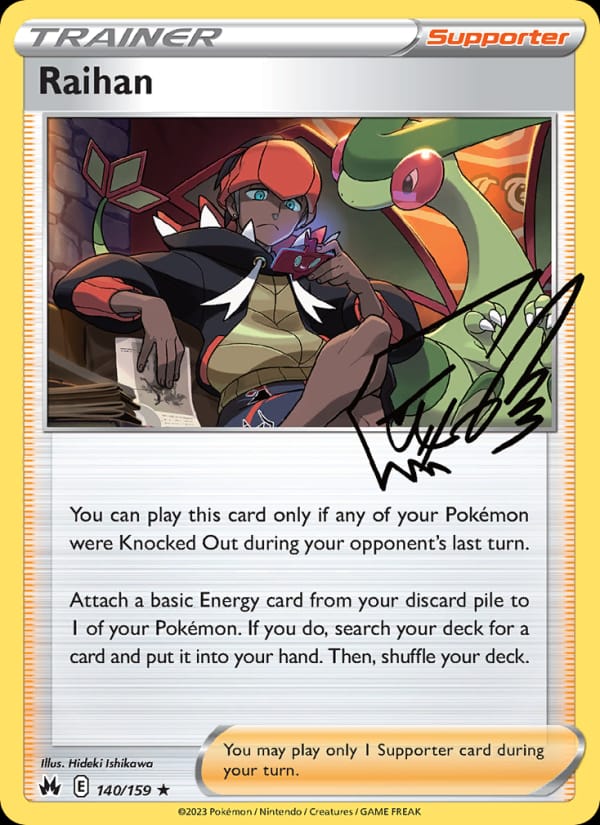 Raihan 140/159 Crown Zenith Pokémon card