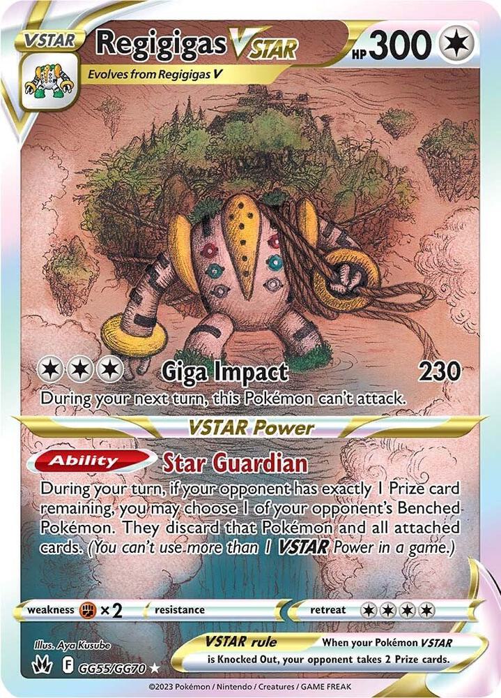 Regigigas VSTAR GG55/GG70 Crown Zenith Pokémon card