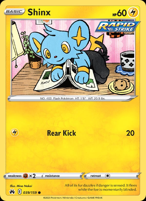 Shinx 039/159 Crown Zenith Pokémon card