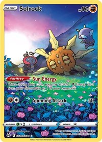 Solrock GG15/GG70 Ultra Rare – Crown Zenith Pokémon card