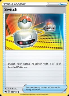 Switch 144/159 Common – Crown Zenith Pokémon card