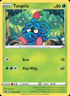 Tangela 004/159 Common – Crown Zenith Pokémon card