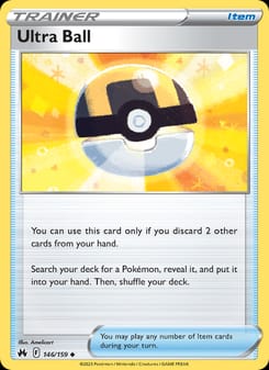 Ultra Ball 146/159 Uncommon – Crown Zenith Pokémon card
