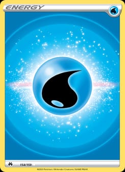 Water Energy 154/159 Ultra Rare – Crown Zenith Pokémon card