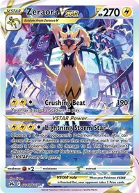 Zeraora VSTAR GG43/GG70 Ultra Rare – Crown Zenith Pokémon card