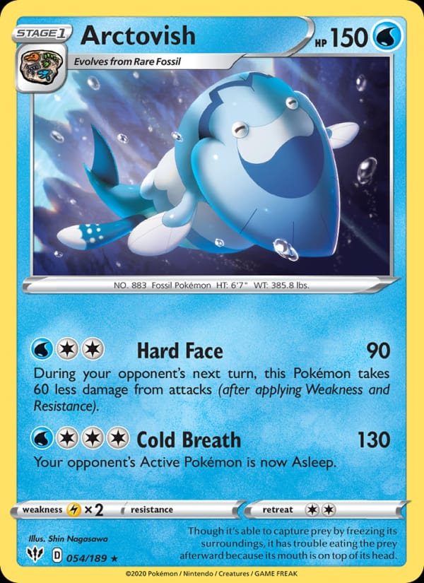 Arctovish 054/189 Darkness Ablaze Pokémon card