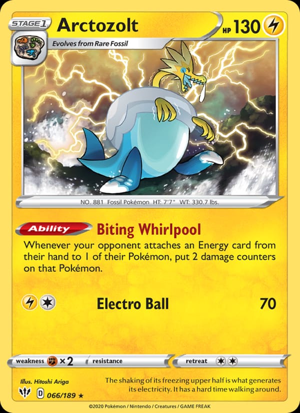 Arctozolt 066/189 Darkness Ablaze Pokémon card