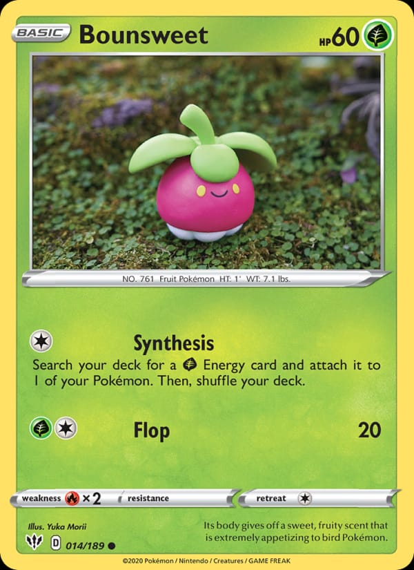Bounsweet 014/189 Darkness Ablaze Pokémon card