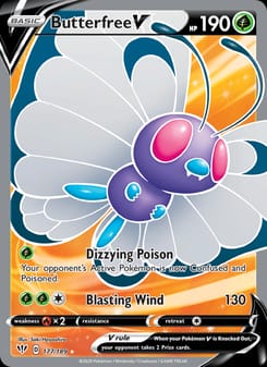 Butterfree V 177/189 Ultra Rare – Darkness Ablaze Pokémon card