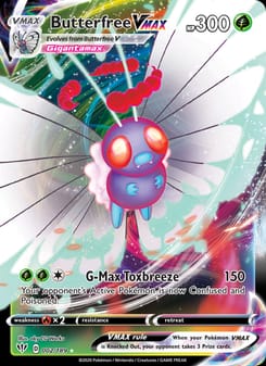 Butterfree VMAX 002/189 Ultra Rare – Darkness Ablaze Pokémon card