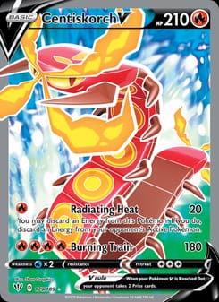 Centiskorch V 179/189 Ultra Rare – Darkness Ablaze Pokémon card