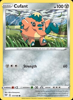 Cufant 131/189 Common – Darkness Ablaze Pokémon card