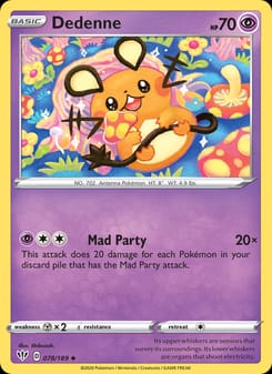 Dedenne 078/189 Uncommon – Darkness Ablaze Pokémon card