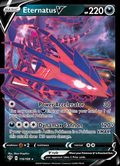 Eternatus V 116/189 Ultra Rare – Darkness Ablaze Pokémon card