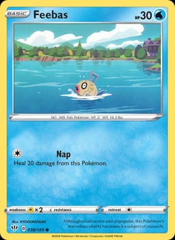 Feebas 038/189 Common – Darkness Ablaze Pokémon card