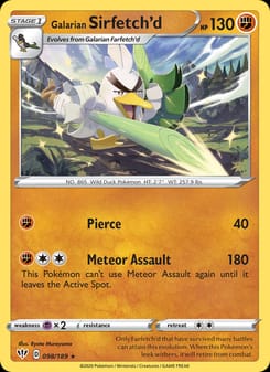Galarian Sirfetch'd 098/189 Rare – Darkness Ablaze Pokémon card