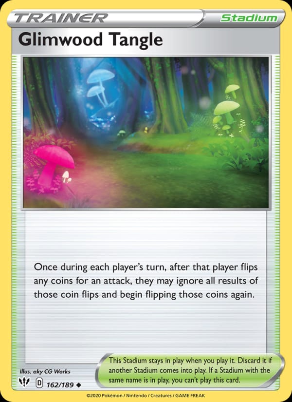 Glimwood Tangle 162/189 Darkness Ablaze Pokémon card