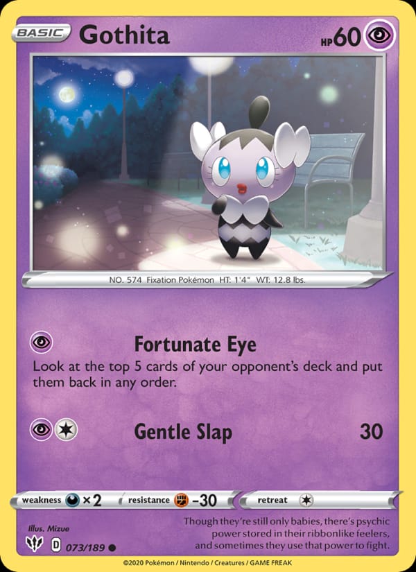 Gothita 073/189 Darkness Ablaze Pokémon card