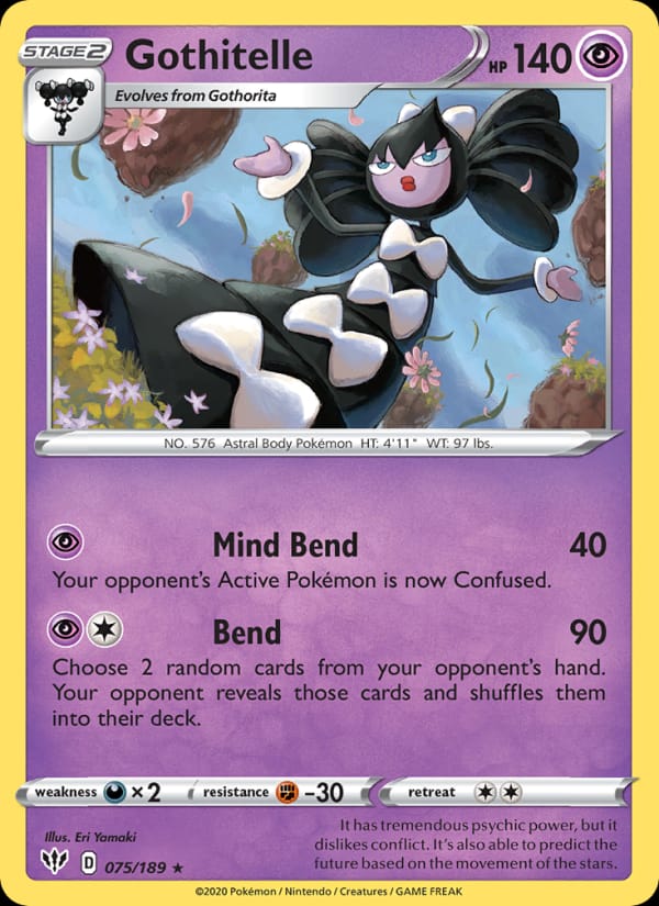 Gothitelle 075/189 Darkness Ablaze Pokémon card