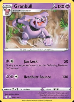 Granbull 071/189 Rare – Darkness Ablaze Pokémon card