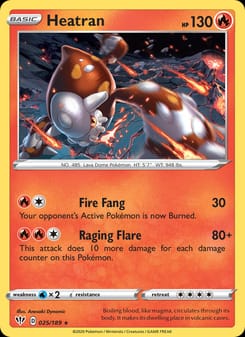 Heatran 025/189 Holo Rare – Darkness Ablaze Pokémon card