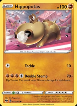 Hippopotas 093/189 Common – Darkness Ablaze Pokémon card