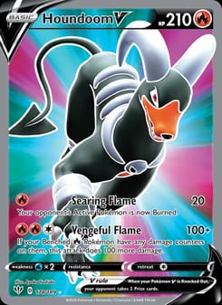 Houndoom V 178/189 Ultra Rare – Darkness Ablaze Pokémon card