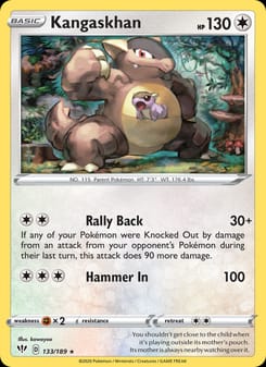 Kangaskhan 133/189 Holo Rare – Darkness Ablaze Pokémon card