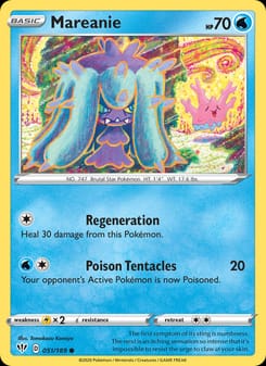 Mareanie 051/189 Common – Darkness Ablaze Pokémon card