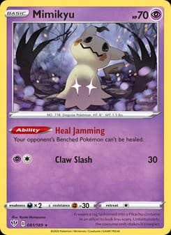 Mimikyu 081/189 Rare – Darkness Ablaze Pokémon card