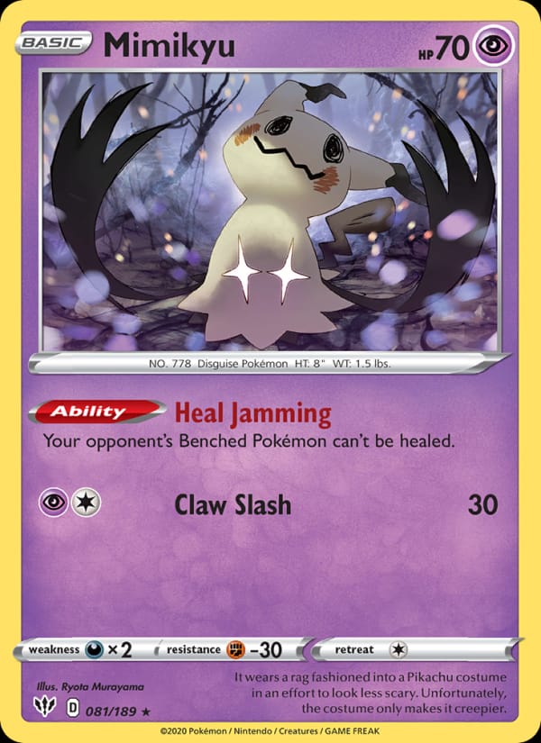 Mimikyu 081/189 Darkness Ablaze Pokémon card