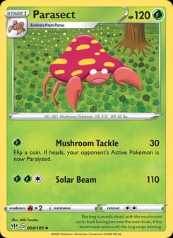 Parasect 004/189 Uncommon – Darkness Ablaze Pokémon card