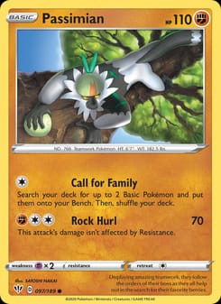 Passimian 097/189 Common – Darkness Ablaze Pokémon card