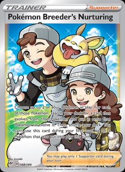 Pokémon Breeder's Nurturing 188/189 Ultra Rare – Darkness Ablaze Pokémon card