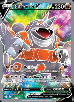 Rhyperior V 095/189 Ultra Rare – Darkness Ablaze Pokémon card