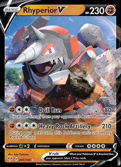 Rhyperior V 181/189 Ultra Rare – Darkness Ablaze Pokémon card