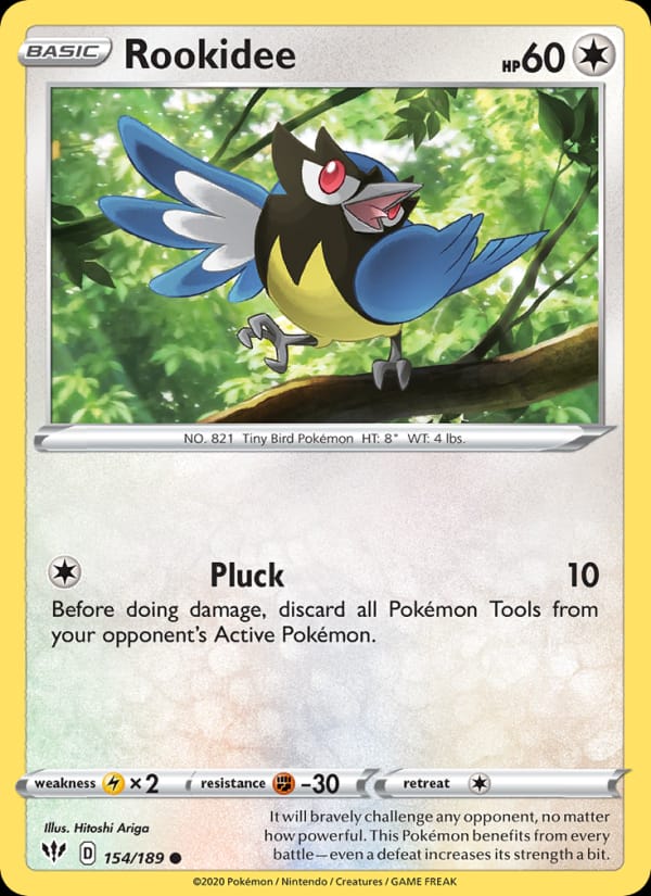 Rookidee 154/189 Darkness Ablaze Pokémon card