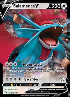Salamence V 143/189 Ultra Rare – Darkness Ablaze Pokémon card