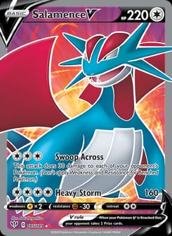 Salamence V 185/189 Ultra Rare – Darkness Ablaze Pokémon card