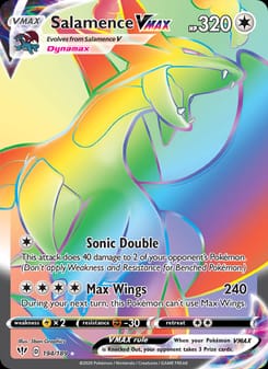 Salamence VMAX 194/189 Secret Rare – Darkness Ablaze Pokémon card