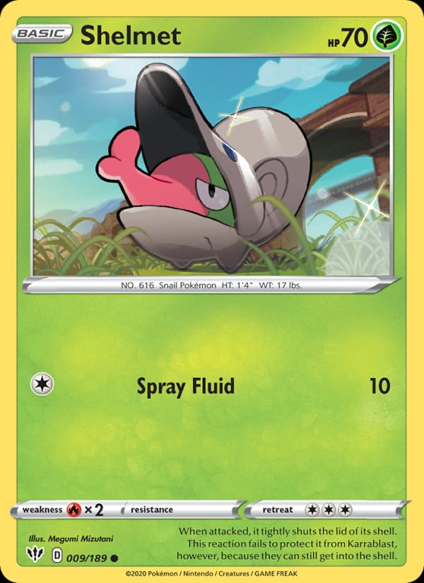 Shelmet 009/189 Darkness Ablaze Pokémon card