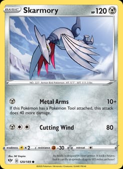 Skarmory 120/189 Common – Darkness Ablaze Pokémon card