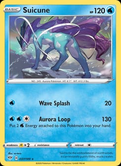 Suicune 037/189 Holo Rare – Darkness Ablaze Pokémon card