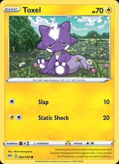 Toxel 062/189 Common – Darkness Ablaze Pokémon card