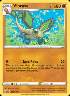 Vibrava 090/189 Uncommon – Darkness Ablaze Pokémon card