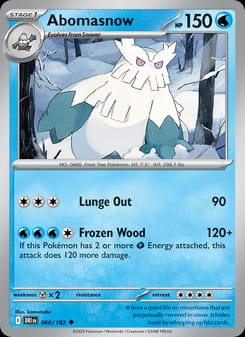 Abomasnow 060/182 Uncommon – Destined Rivals Pokémon card